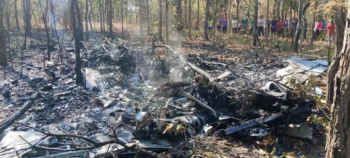เครื่องบิน AT-6 ตกจอมทอง เชียงใหม่ เสียชีวิต 2 ราย เร่งสอบสาเหตุ