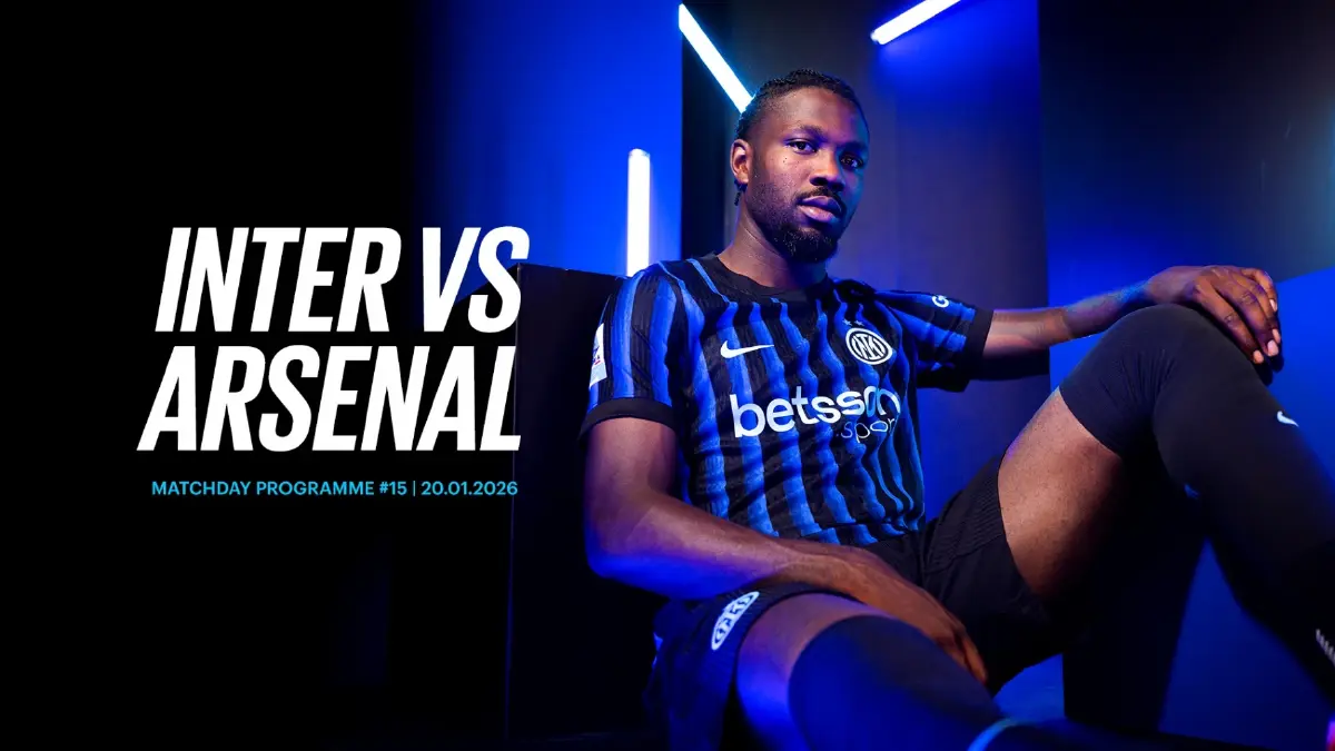 ถ่ายทอดสด อินเตอร์ พบ อาร์เซน่อล ยูฟ่าแชมเปียนส์ลีก วันนี้ 20 ม.ค.69