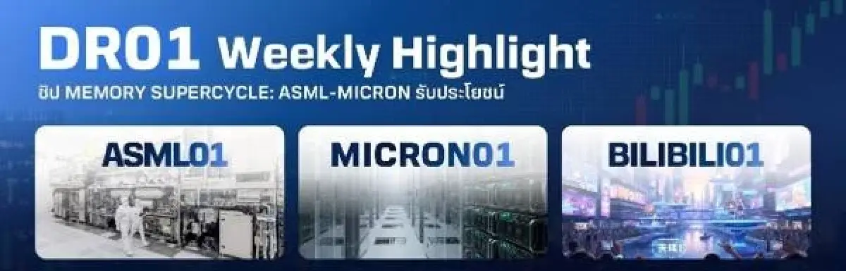 จับธีมเทคโนโลยีโลก ผ่าน DR ทางลัดนักลงทุนไทยสู่ AI Infrastructure