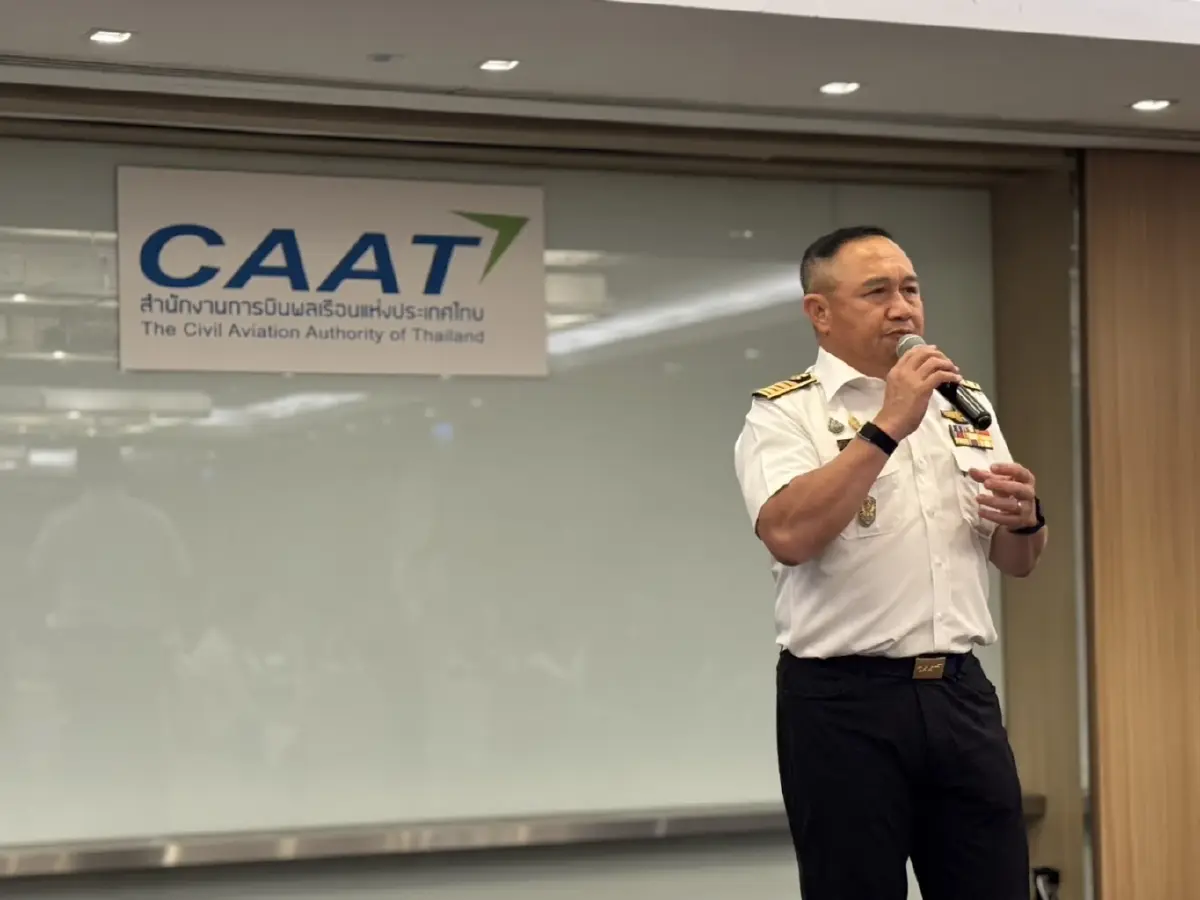 พลอากาศเอก มนัท ชวนะประยูร ผู้อำนวยการสำนักงานการบินพลเรือนแห่งประเทศไทย (CAAT)