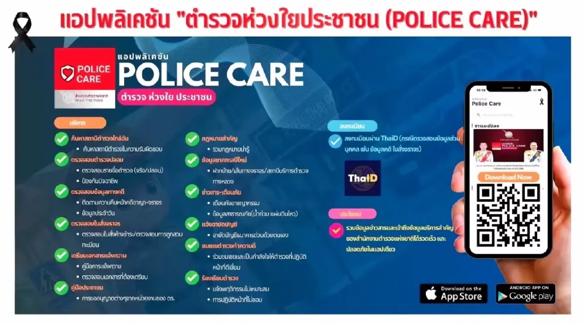 รู้ทันมิจ! เปิดแอป “Police Care” ตรวจสอบตำรวจปลอม-อายัดบัญชีด้วยตัวเอง