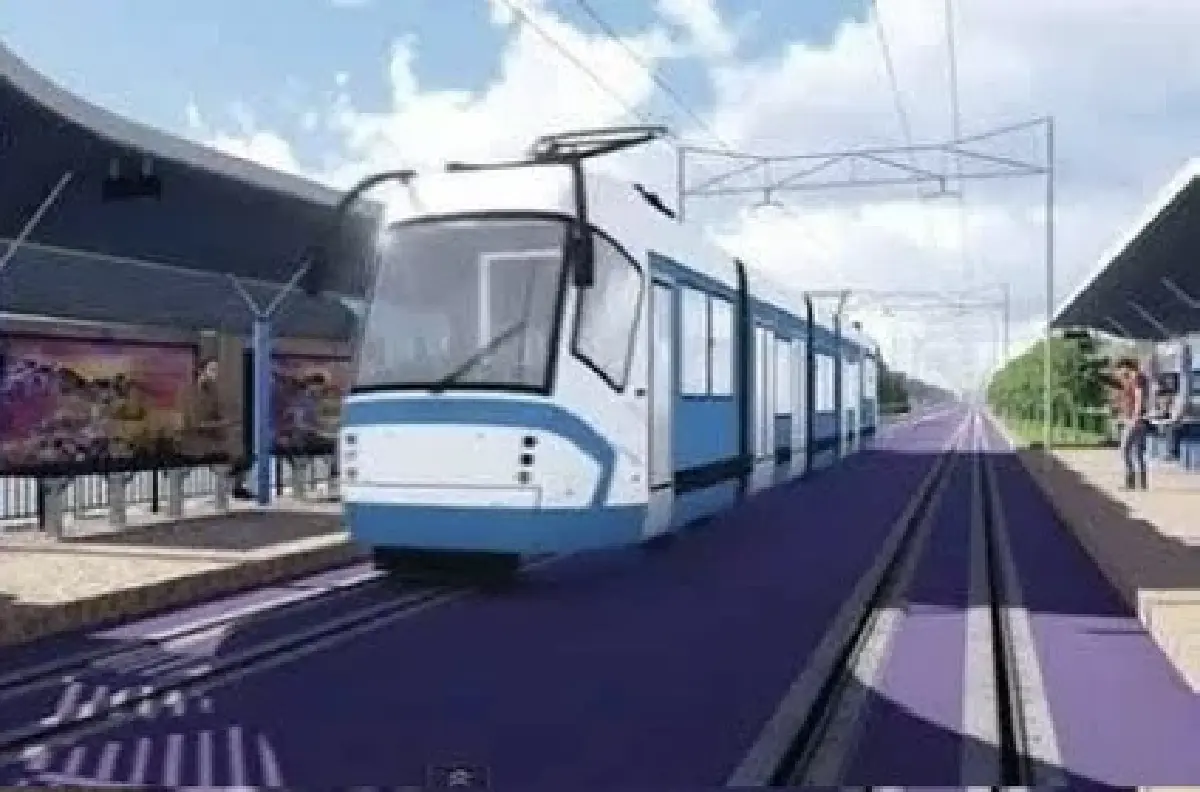 ภาพจำลอง Tram หรือรถไฟฟ้ารางเบาภูเก็ต