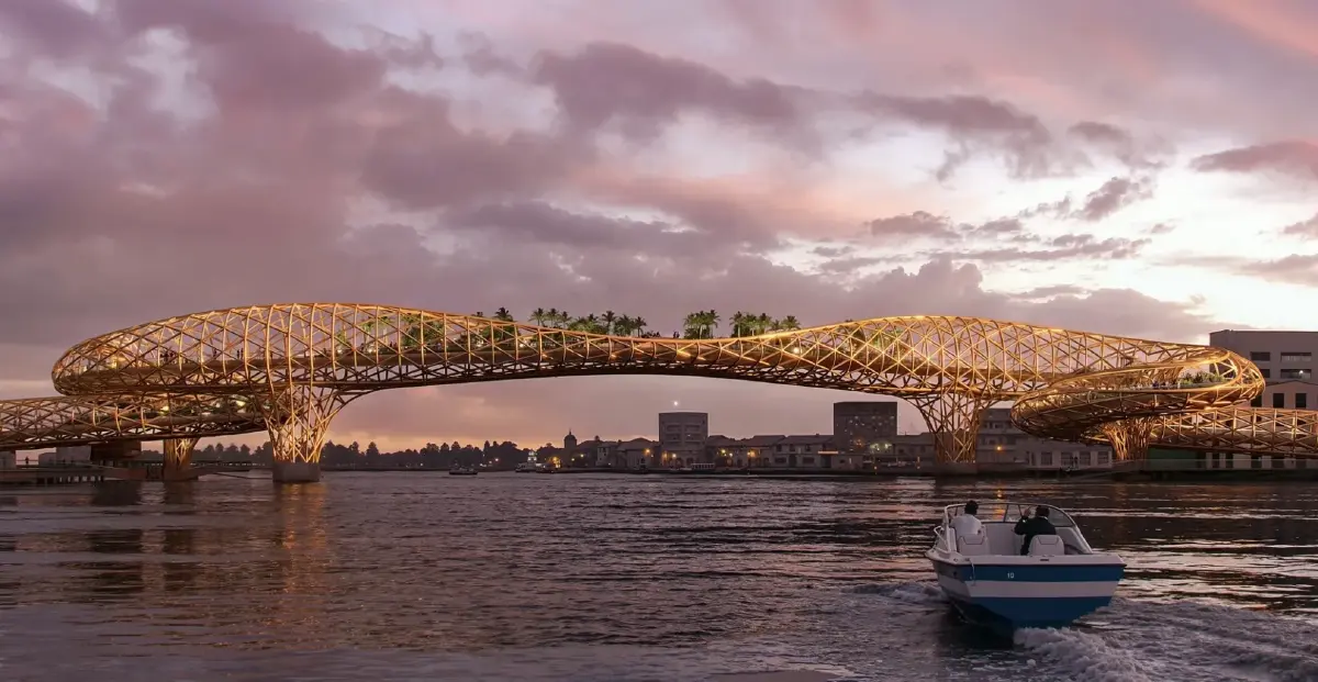 เผยโฉมสะพานคนเดินข้ามเจ้าพระยา ย่านทรงวาด ฟื้นเมืองเก่าสู่แลนด์มาร์กใหม่