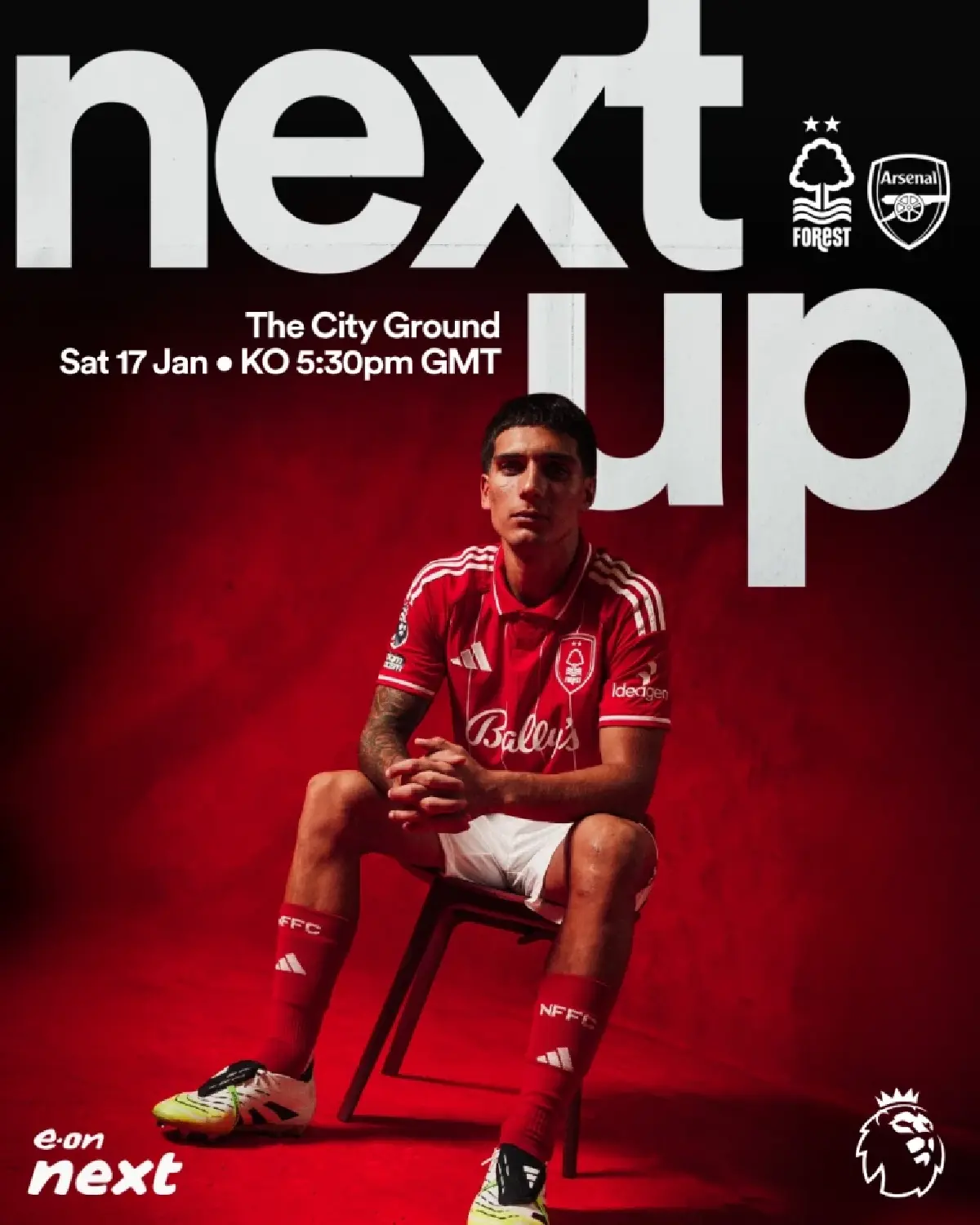 ถ่ายทอดสด ฟอเรสต์ พบ อาร์เซน่อล พรีเมียร์ลีก วันนี้ 17 ม.ค.69