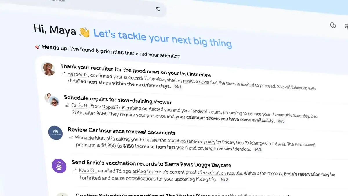 เลิกงมหาเมล! Gmail เปิดตัว AI Inbox ถามปุ๊บ ตอบปั๊บ ไม่ต้องอ่านเอง