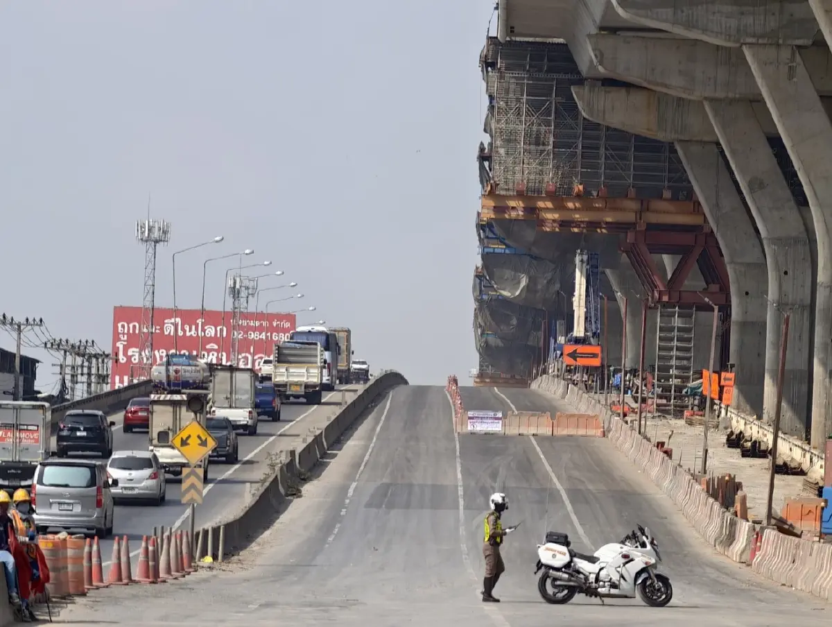 เปิดแผนจราจร "พระราม 2" ปิดแค่ กม.29-32 ซ่อม M82 ไม่ปิดถาวร