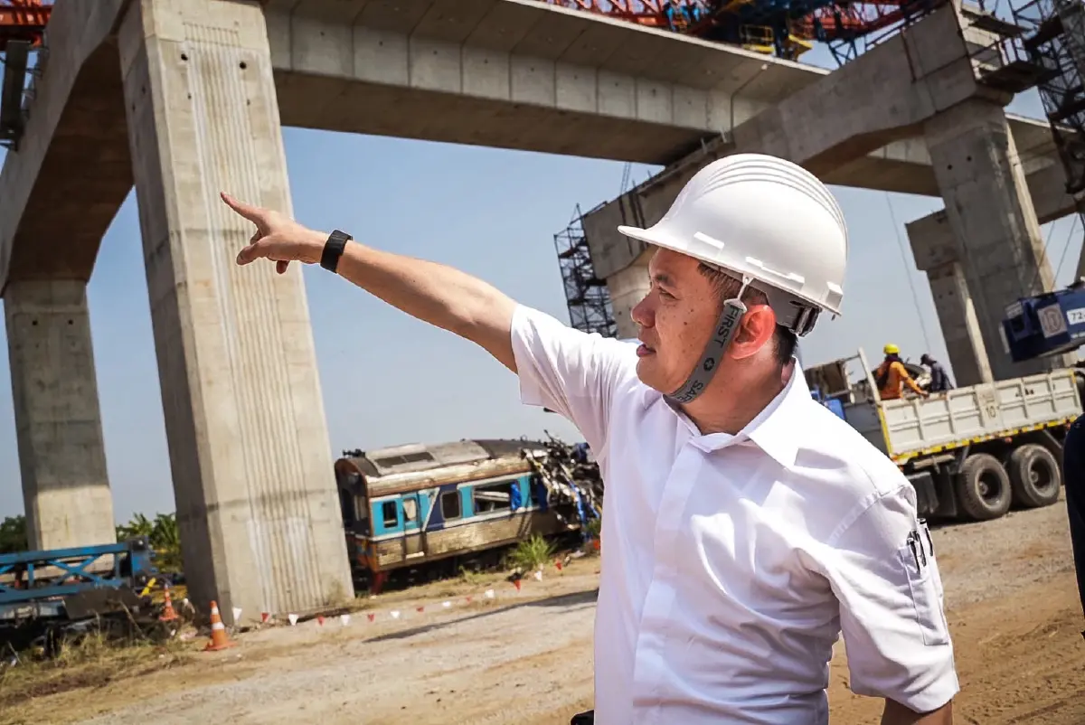 ดร.เอ้ ส่องกล้อง-สเก็ตภาพ ชี้เครนถล่มทับรถไฟสีคิ้วไม่ใช่อุบัติเหตุ