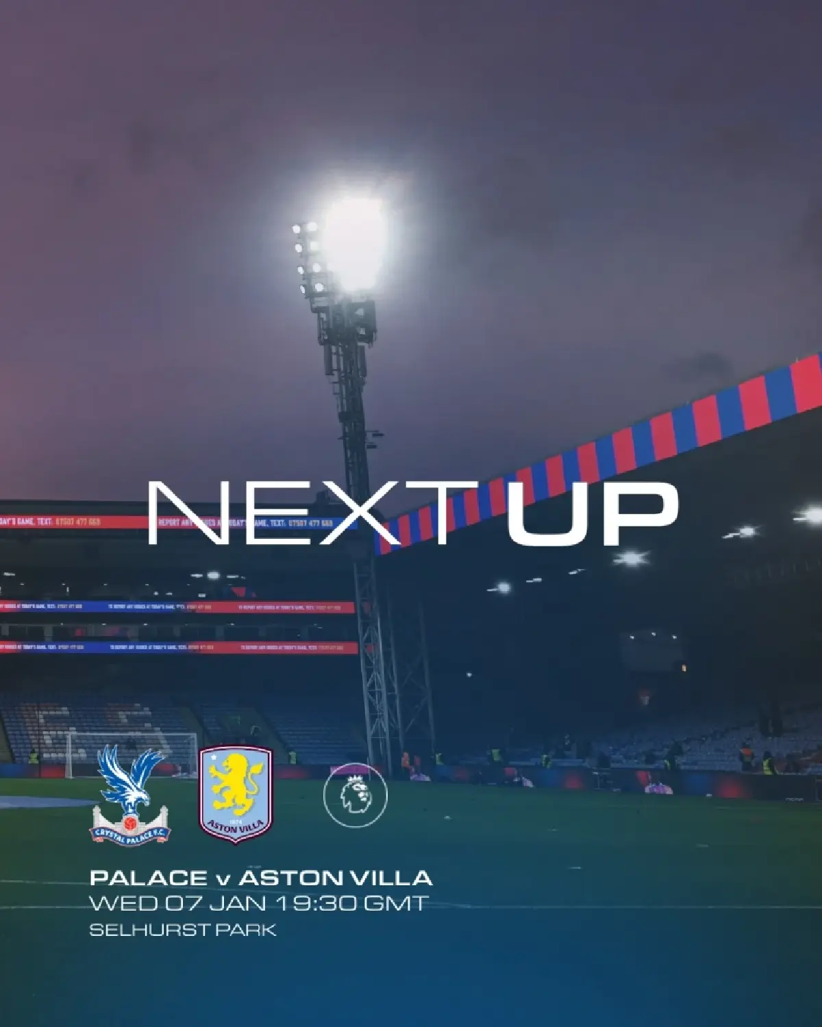 ถ่ายทอดสด คริสตัล พาเลซ พบ แอสตัน วิลล่า พรีเมียร์ลีก วันนี้ 7 ม.ค.69