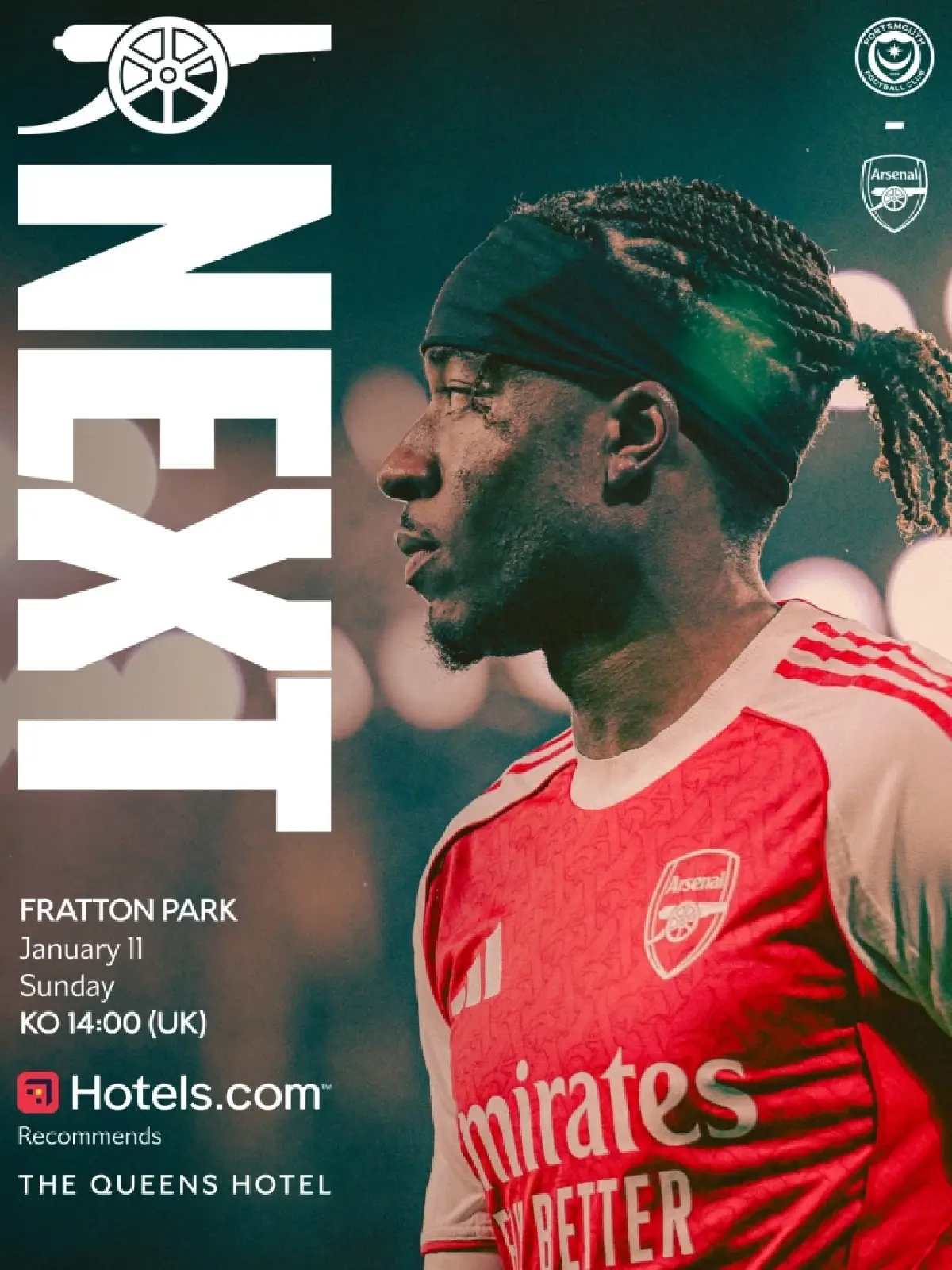 LIVE ถ่ายทอดสด พอร์ทสมัธ พบ อาร์เซน่อล เอฟเอคัพ วันนี้ 11 ม.ค.69