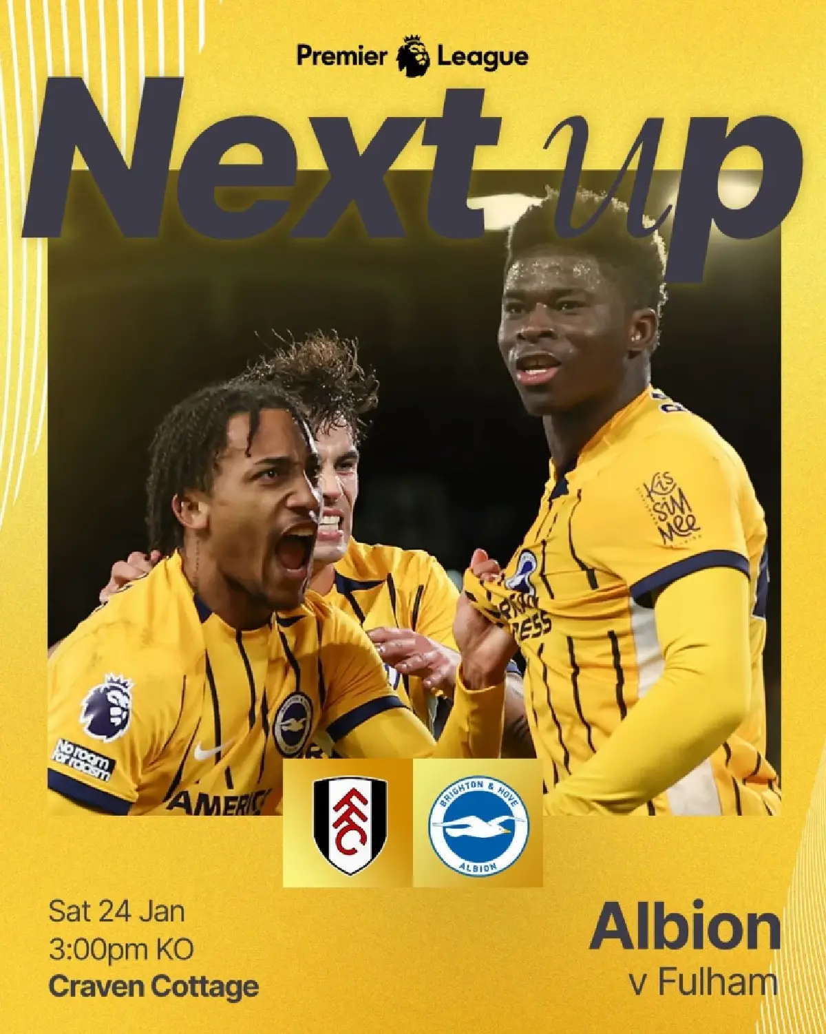 ดูบอลสด ถ่ายทอดสด ฟูแล่ม พบ ไบรท์ตัน พรีเมียร์ลีก วันนี้ 24 ม.ค.69