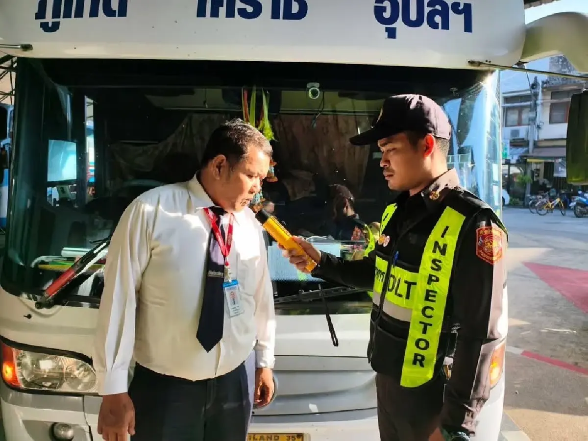 ปูพรมตรวจเข้ม 219 จุดทั่วไทย สแกนความพร้อม "คนขับ-รถโดยสาร"