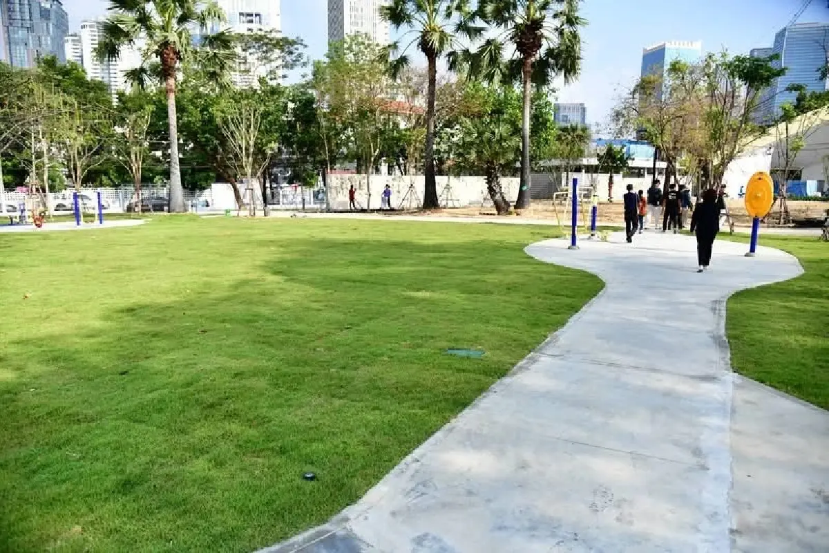 ส่องโฉมใหม่ "สวนสาธารณะสาทร"  คืบหน้า 93% พร้อมเปิด ก.พ. นี้