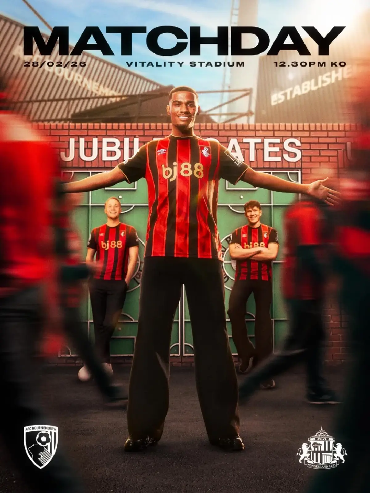 ถ่ายทอดสด บอร์นมัธ พบ ซันเดอร์แลนด์ พรีเมียร์ลีก วันนี้ 28 ก.พ.69