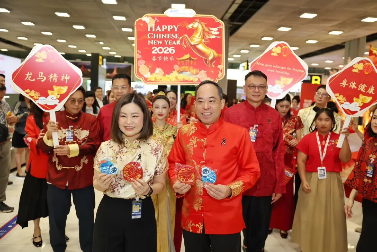สุวรรณภูมิคึกคัก! รับ "ตรุษจีน 2569" คาดผู้โดยสารแตะ 1.97 ล้านคน