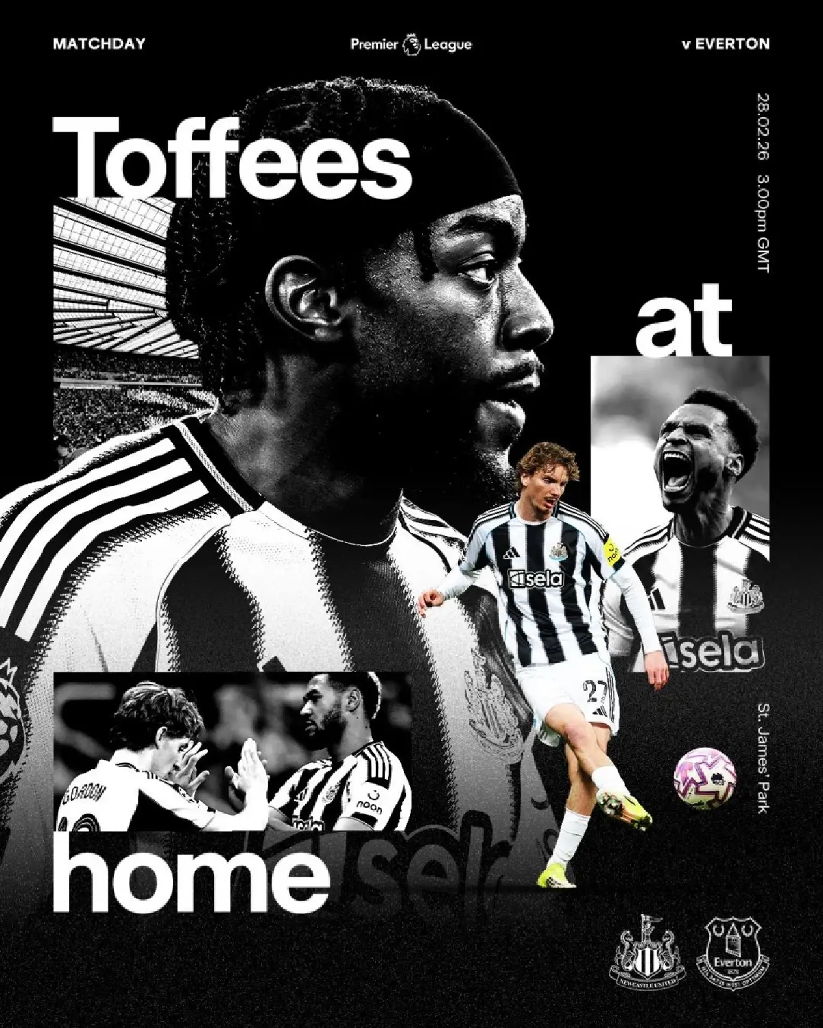 ถ่ายทอดสด นิวคาสเซิ่ล พบ เอฟเวอร์ตัน พรีเมียร์ลีก วันนี้ 28 ก.พ.69