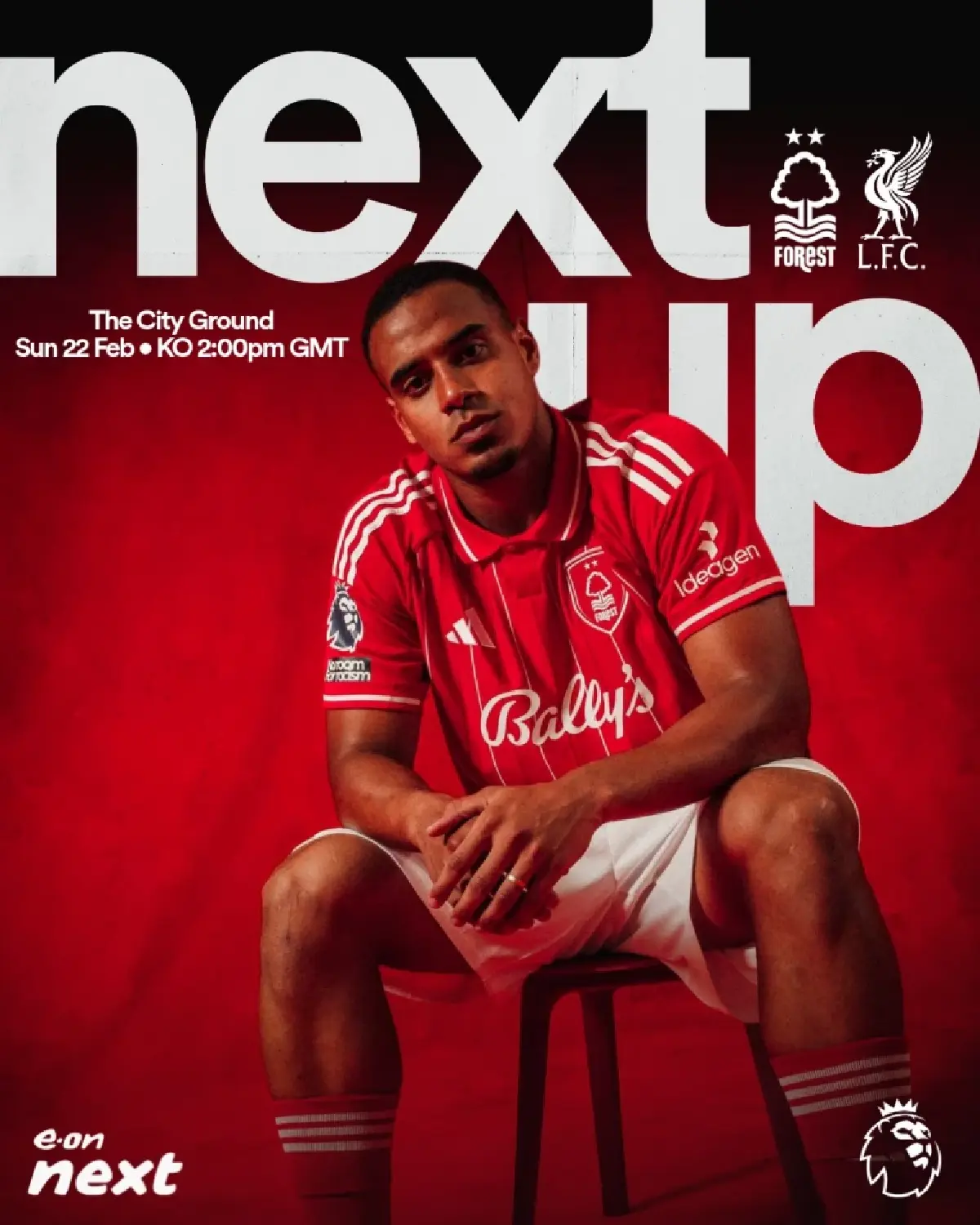 ดูบอลสด ถ่ายทอดสด ฟอเรสต์ พบ ลิเวอร์พูล พรีเมียร์ลีก วันนี้ 22 ก.พ.69