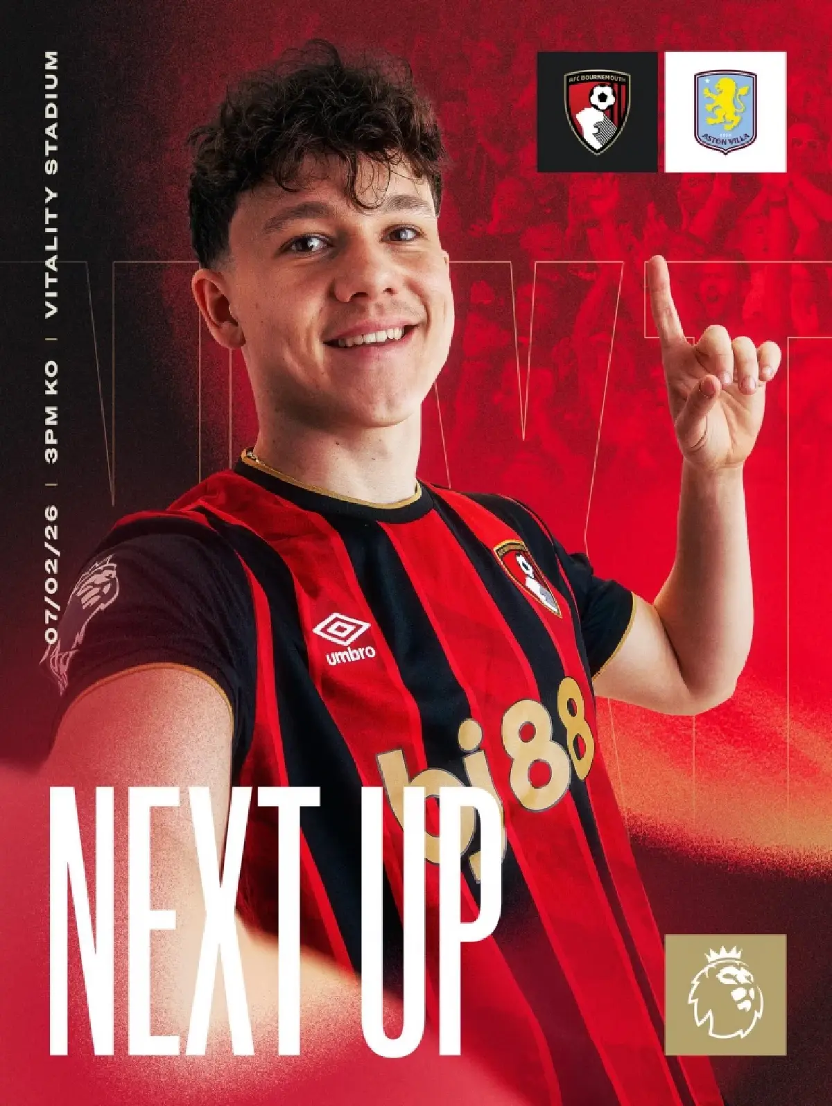 ถ่ายทอดสด บอร์นมัธ พบ แอสตัน วิลล่า พรีเมียร์ลีก วันนี้ 7 ก.พ.69