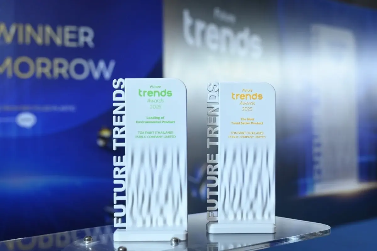 TOA คว้า 2 รางวัลใหญ่เวที Future Trends 2026 ย้ำผู้นำรักษ์โลก