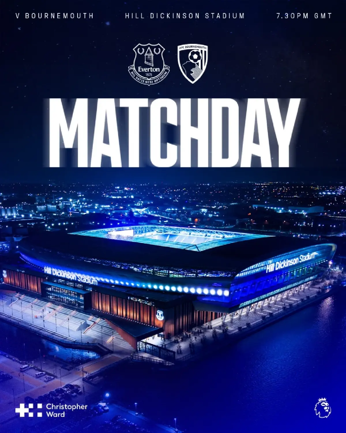 ถ่ายทอดสด เอฟเวอร์ตัน พบ บอร์นมัธ พรีเมียร์ลีก วันนี้ 10 ก.พ.69