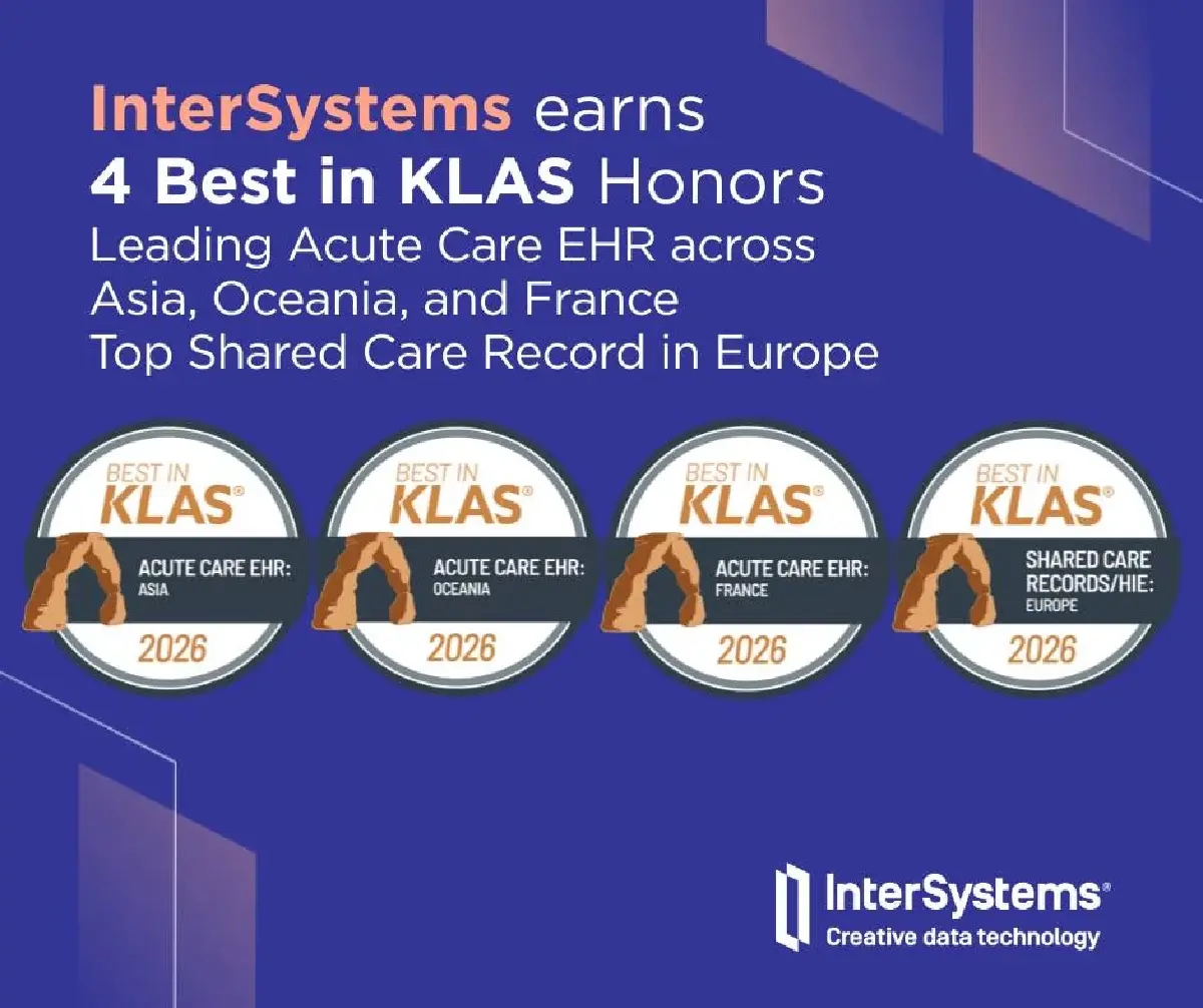 InterSystems คว้า 4 รางวัล Best in KLAS 2026 ผู้นำเวชระเบียนโลก