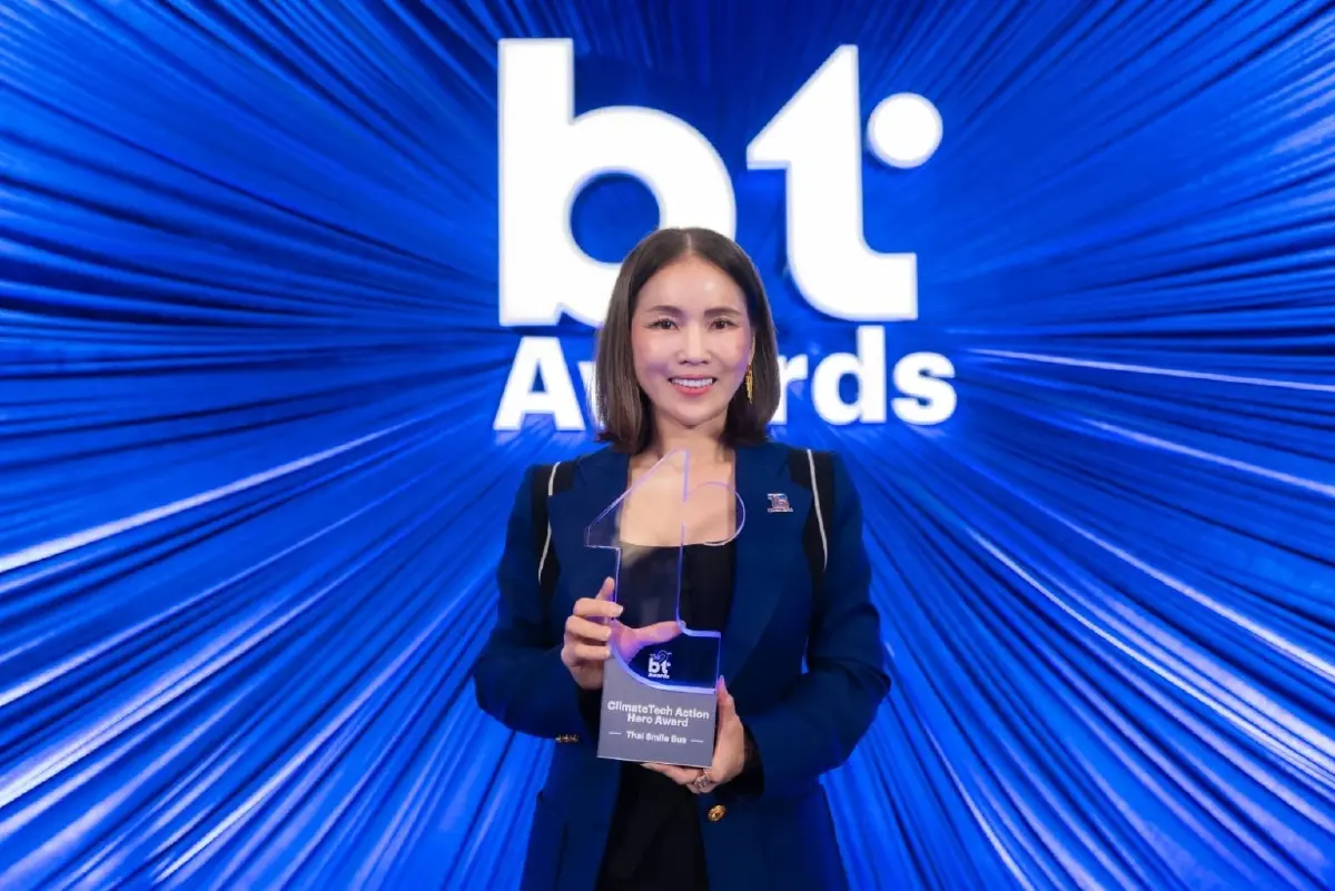 TSB คว้ารางวัล bt Awards ClimateTech Action Hero ตอกย้ำผู้นำขนส่งสาธารณะพลังงานสะอาด