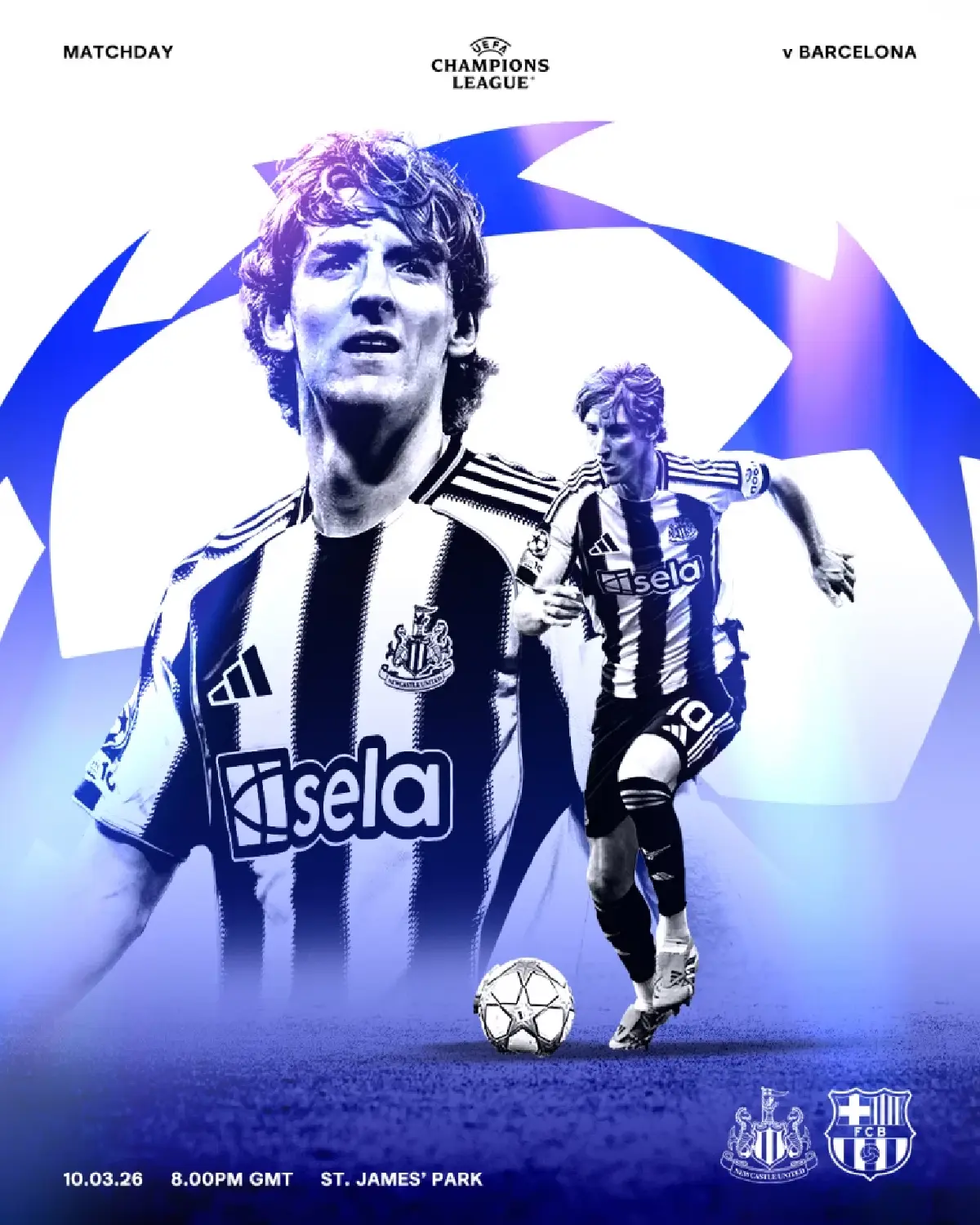 ถ่ายทอดสด นิวคาสเซิ่ล พบ บาร์เซโลน่า ยูฟ่าแชมเปี้ยนส์ลีก วันนี้ 10 มี.ค.69