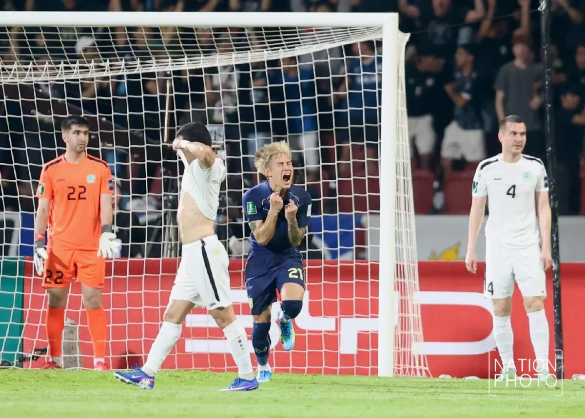 ผลบอล ทีมชาติไทยชนะ 2-1 คว้าชัยนาทีท้าย ลิ่วเอเชียนคัพ 2027