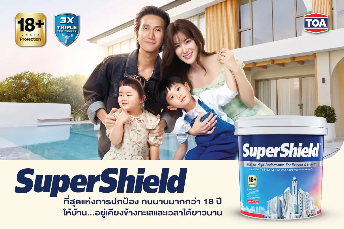 TOA ส่ง SuperShield ชูความทนทาน 4 ทศวรรษ ดึงพี่ตูนคุมตลาดสี