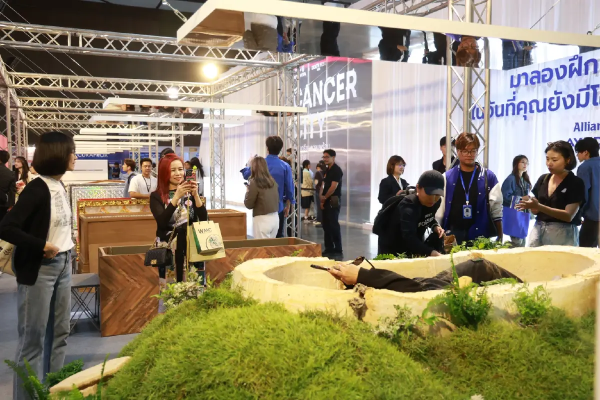 "โลงเห็ด" นวัตกรรมรักษ์โลกที่ทำจากเส้นใยเห็ดและเศษขี้เลื่อย