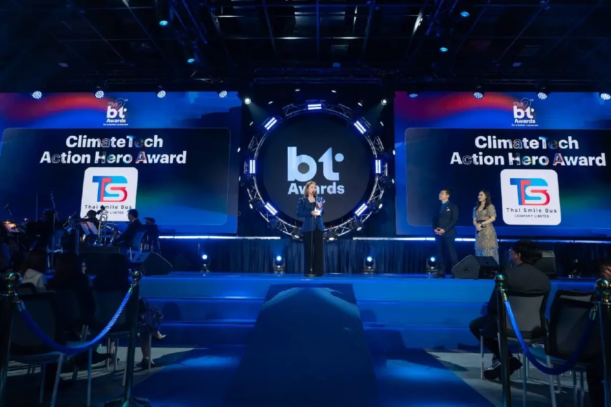 TSB คว้ารางวัล bt Awards ClimateTech Action Hero ตอกย้ำผู้นำขนส่งสาธารณะพลังงานสะอาด