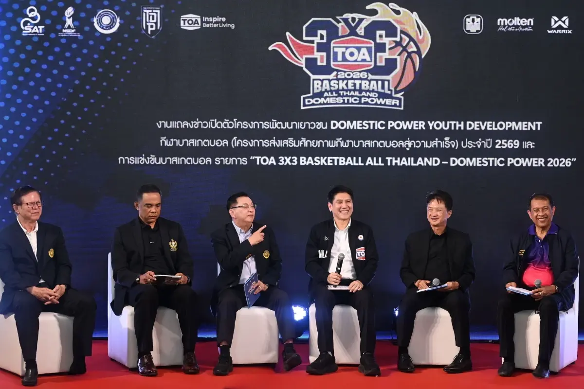 TOA ระเบิดศึก ‘TOA 3x3 Basketball All Thailand 2026’ ปีที่ 4 ขยายสะใจ 15 สนาม ชู ‘Domestic Power’ ปั้นดาวรุ่งสู่ทีมชาติ
