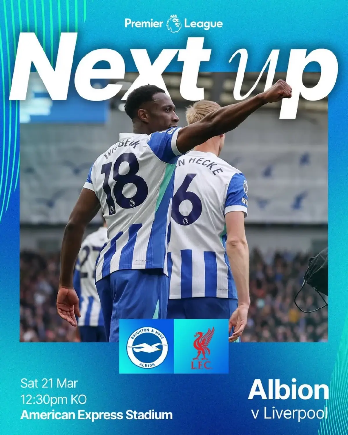 LIVE ถ่ายทอดสด ไบรท์ตัน พบ ลิเวอร์พูล พรีเมียร์ลีก วันนี้ 21 มี.ค.69