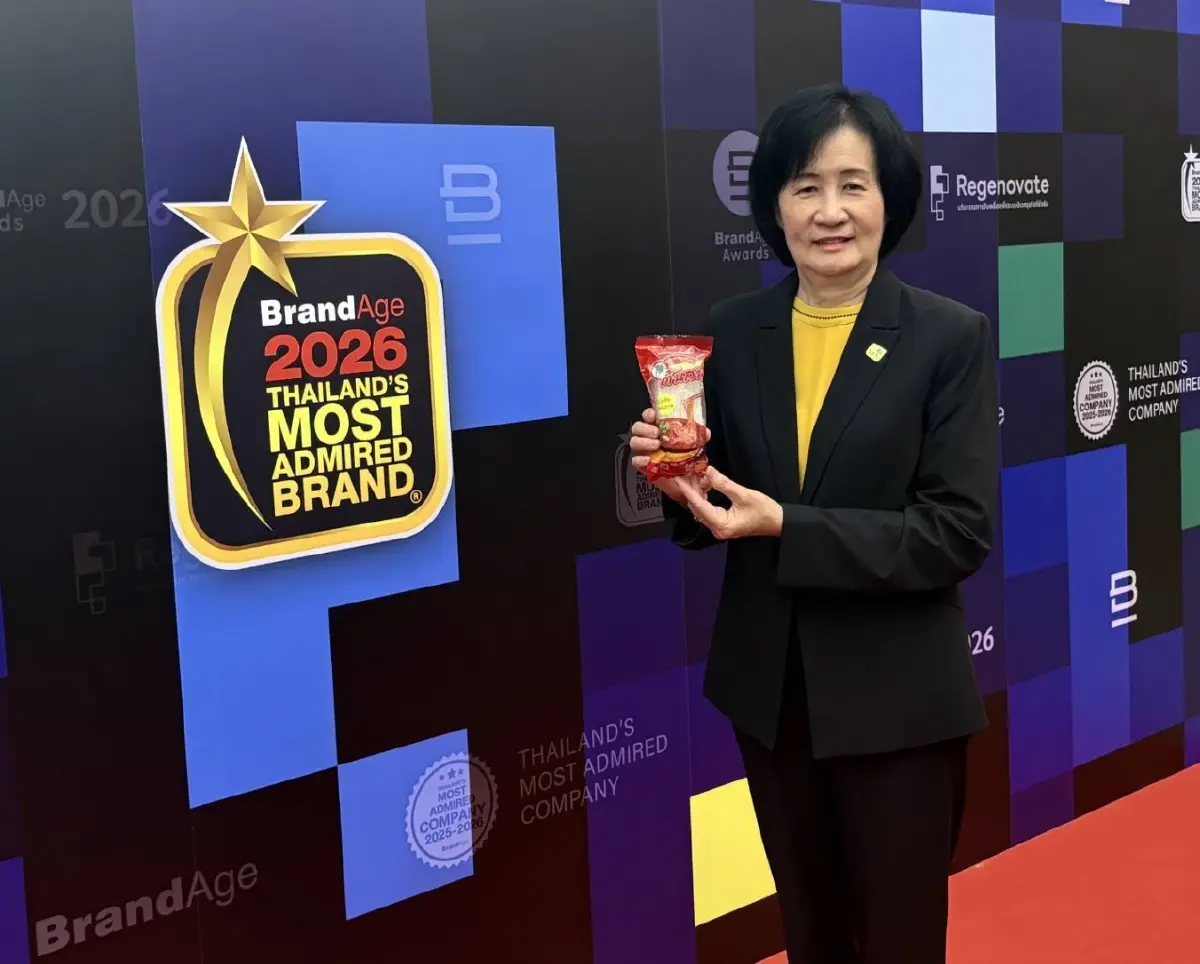 “วุ้นเส้นต้นสน” ยืนหนึ่ง! คว้ารางวัล 2026 Thailand’s Most Admired Brand และ Thai Brand Award