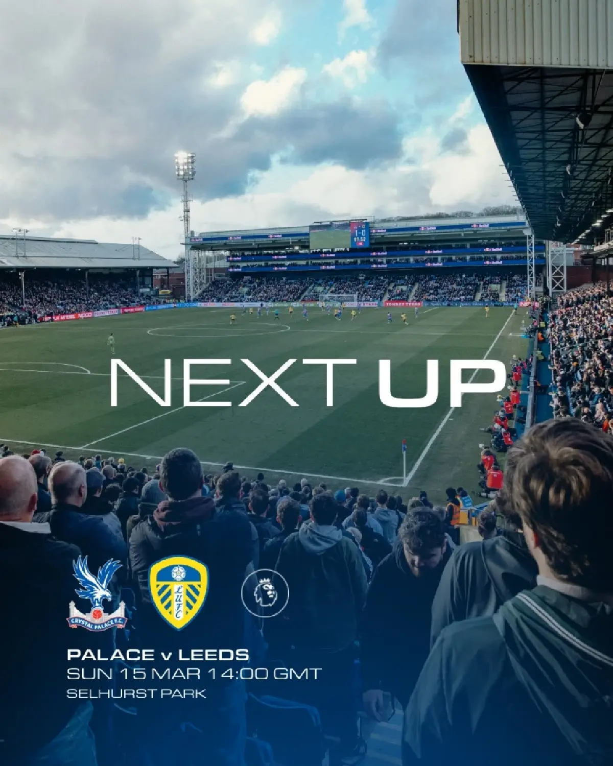 LIVE ถ่ายทอดสด คริสตัล พาเลซ พบ ลีดส์ พรีเมียร์ลีก วันนี้ 15 มี.ค.69