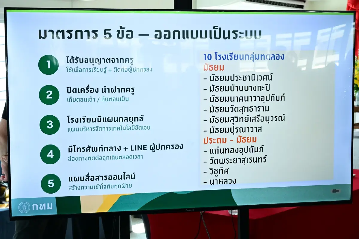 "ชัชชาติ" สั่งเก็บมือถือ 437 รร.กทม. ดีเดย์ 18 พ.ค. 69 เน้นเรียนรู้