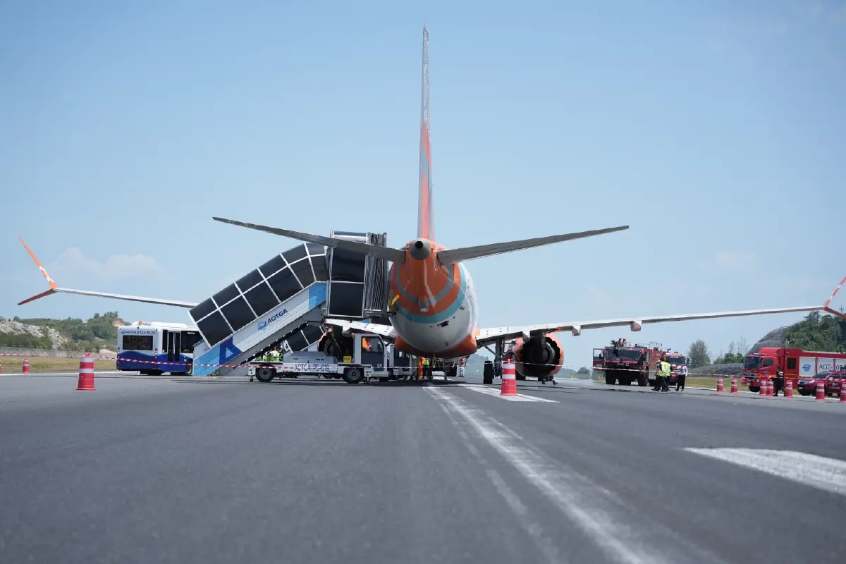 สนามบินภูเก็ตแจงเหตุเครื่องบินขัดข้องบนรันเวย์ ยันไร้เจ็บ