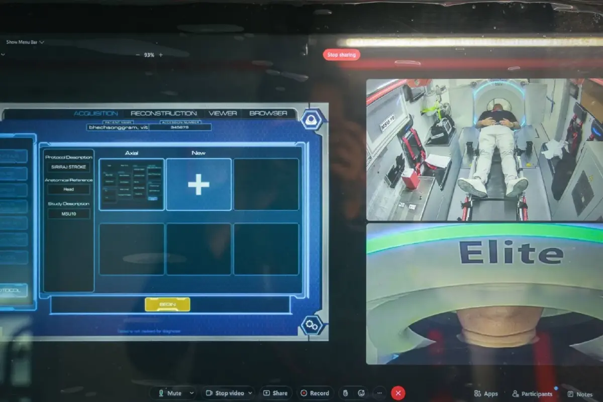 ทรูหนุนศิริราชใช้ 5G บนรถรักษาอัมพาต ส่งภาพ CT Scan เร็วทันเวลาทอง