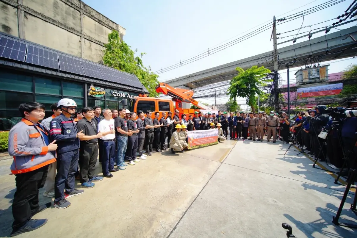 MEA ผนึกกำลังภาคีเครือข่าย เดินหน้ารื้อสายสื่อสารถนนลาดพร้าว เพื่อปูทางรองรับการนำสายไฟฟ้าลงใต้ดิน