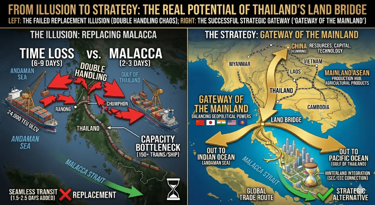 ดร.ปิติ แนะพลิกยุทธศาสตร์ Land Bridge เชื่อมจีน-อาเซียนสู่สองมหาสมุทร