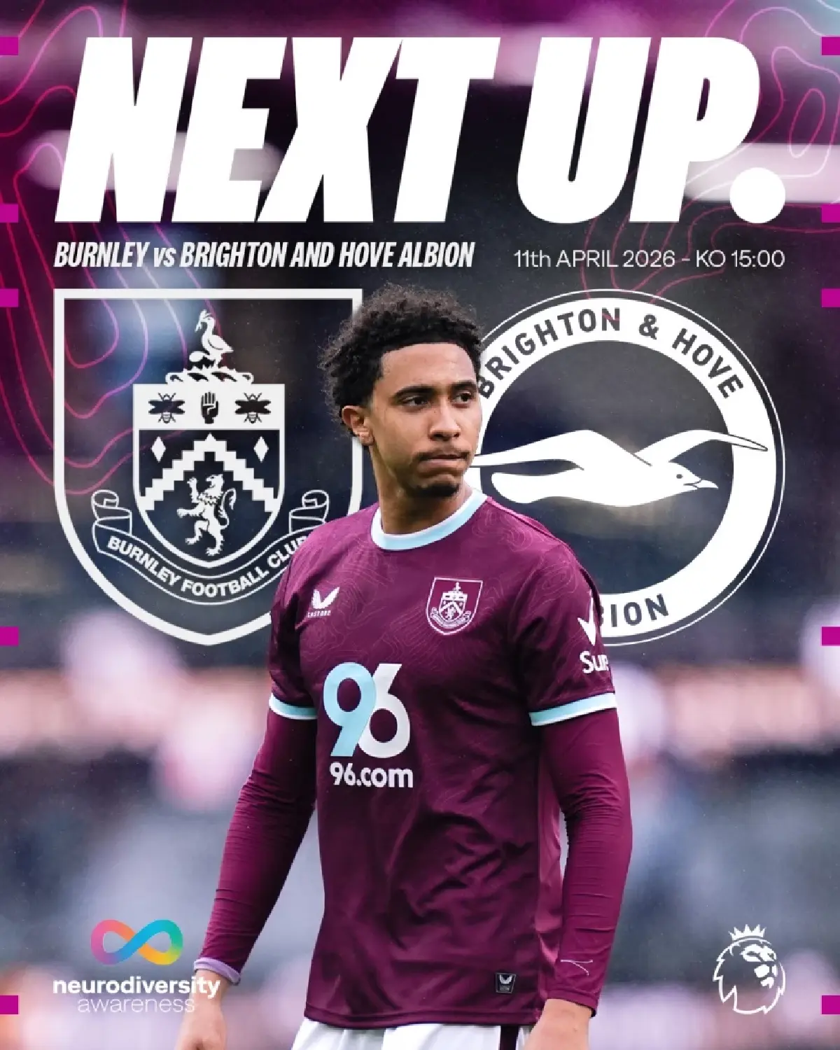 LIVE ถ่ายทอดสด เบิร์นลีย์ พบ ไบรท์ตัน พรีเมียร์ลีก วันนี้ 11 เม.ย.69