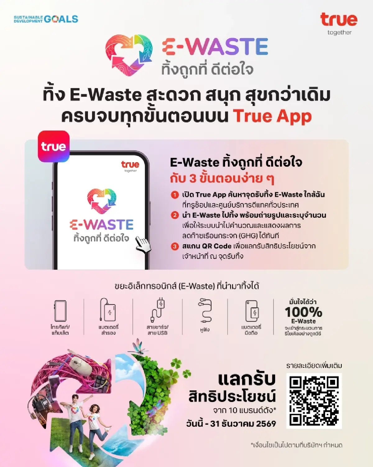 ทรูอัปเกรด True App จัดการ E-Waste ครบวงจร รับวัน Earth Day