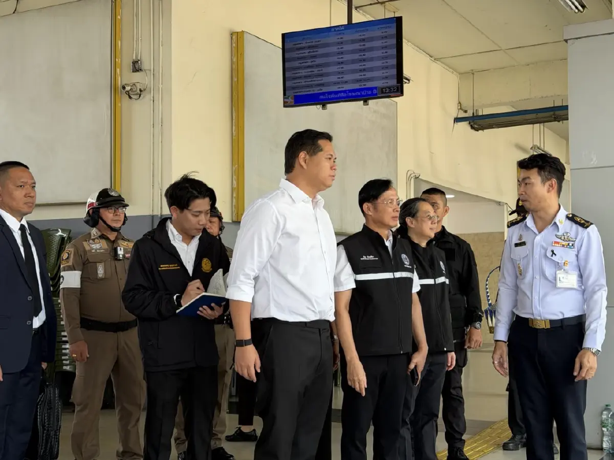 สรรเพชญ บุญญามณี ลงพื้นที่สายใต้ ตรวจความพร้อมรับสงกรานต์