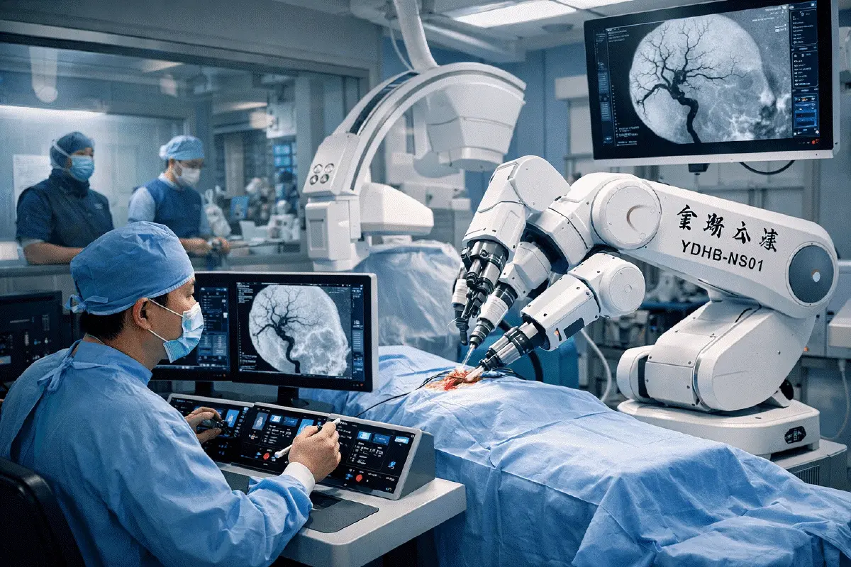 มิติใหม่ทางการแพทย์ หุ่นยนต์สนับสนุนผ่าตัดหลอดเลือดสมอง