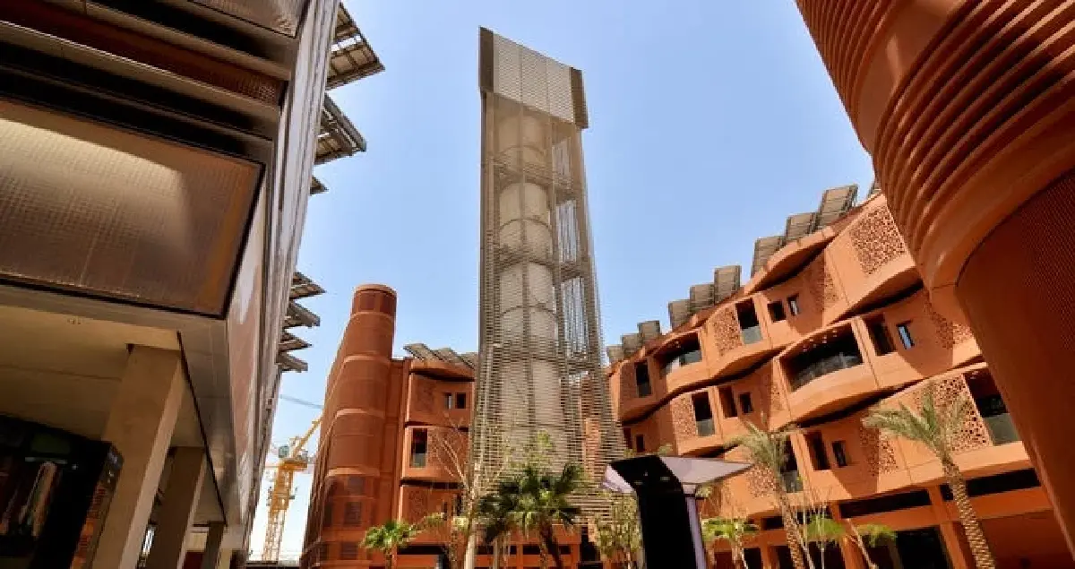 หอจับลมของเมืองมาสดาร์ สถาบันวิทยาศาสตร์และเทคโนโลยีมาสดาร์ (MIST) / ภาพ: masdar.ae
