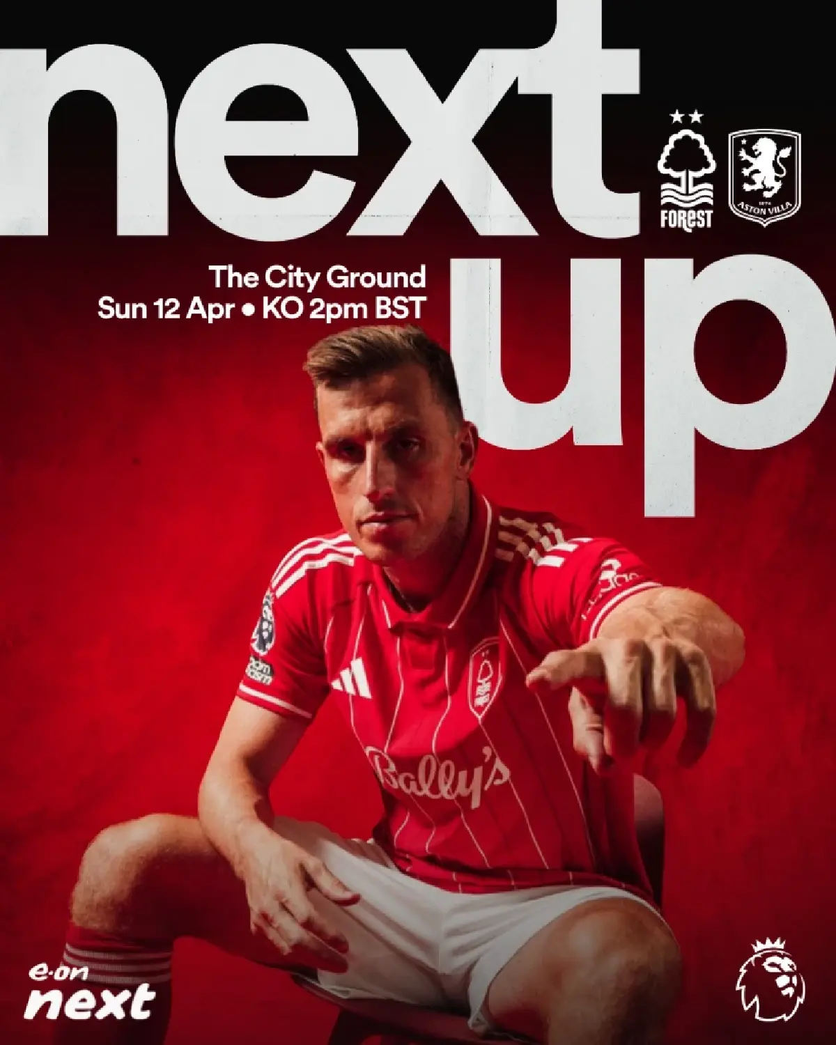 ถ่ายทอดสด ฟอเรสต์ พบ แอสตัน วิลล่า พรีเมียร์ลีก วันนี้ 12 เม.ย.69