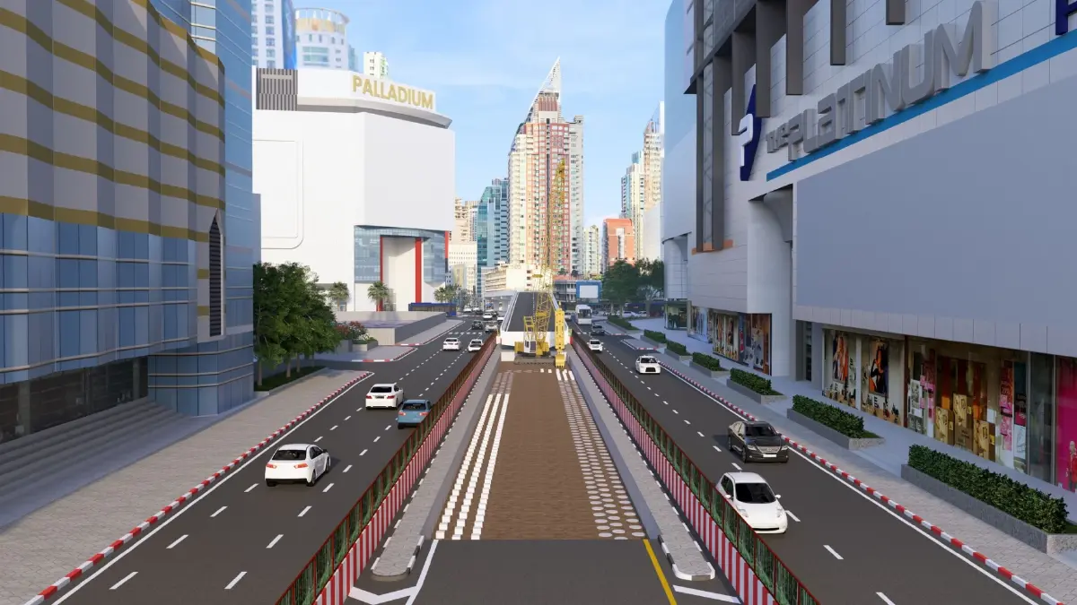 รฟม. เตรียมปิดสะพานข้ามแยกประตูน้ำ 10 เดือน สร้างรถไฟฟ้าสายสีส้ม