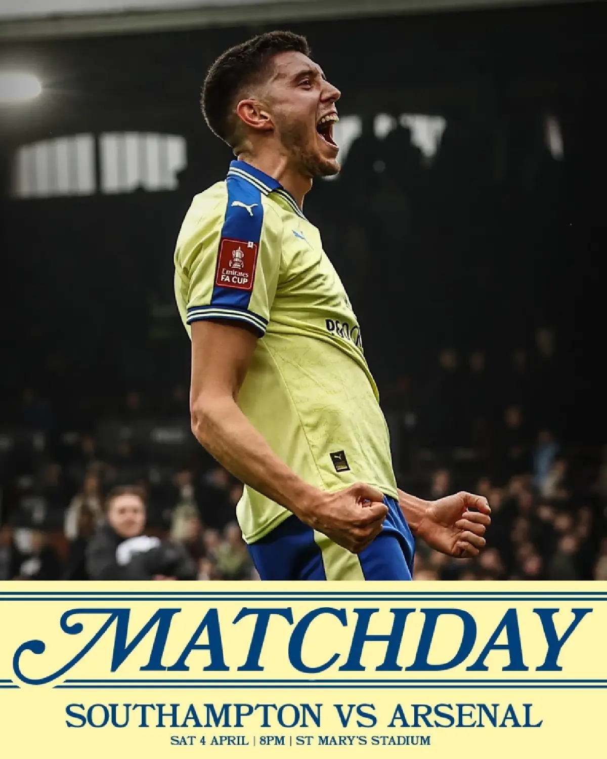 ถ่ายทอดสด เซาธ์แฮมป์ตัน พบ อาร์เซน่อล ฟุตบอลเอฟเอคัพ วันนี้ 4 เม.ย.69