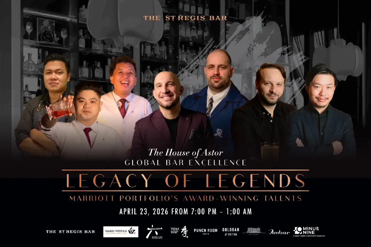 ปักหมุดอีเวนต์ระดับโลก! The St. Regis Bar รวมบาร์เทนเดอร์ตัวท็อป 4 วันเต็ม