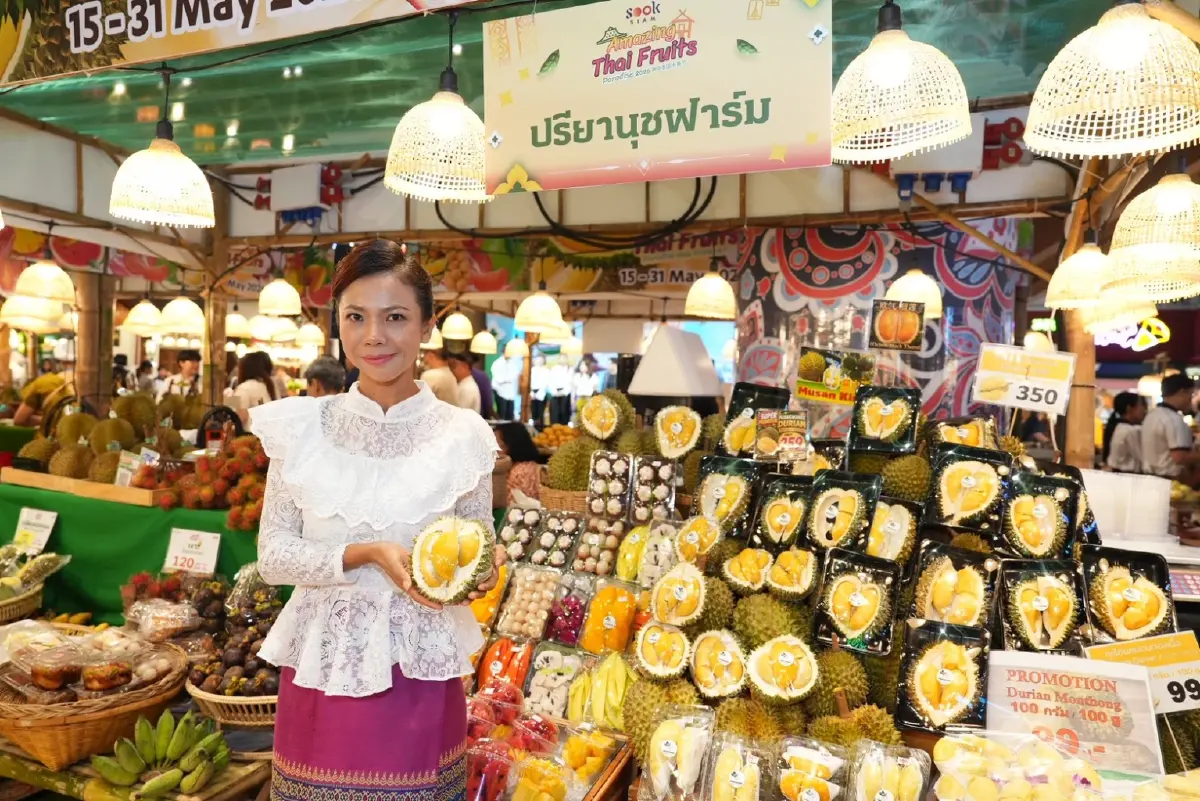 ไอคอนสยาม จัดมหกรรมผลไม้ไทยครั้งยิ่งใหญ่ ขนทัพ “ทุเรียน 30 สายพันธุ์” และผลไม้ 5 ภูมิภาค เสิร์ฟความอร่อยถึง 31 พฤษภาคมนี้