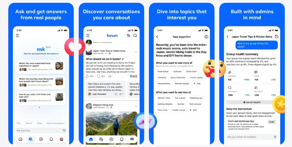 Meta คลอดแอป 'Forum' หวังปั้นคอมมูนิตี้ เน้นคุยเฉพาะกลุ่ม